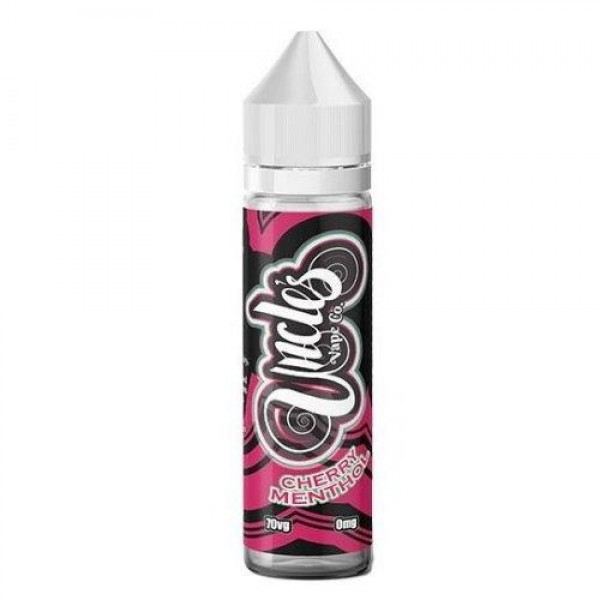 CHERRY MENTHOL E LIQUID BY UNCLES VAPE CO 50ML 70V...