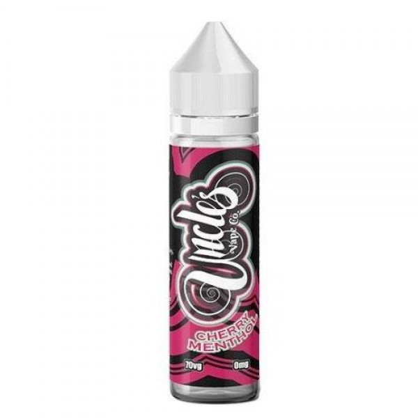 CHERRY MENTHOL E LIQUID BY UNCLES VAPE CO 50ML 70VG