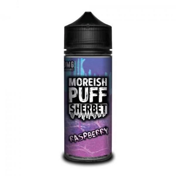 RASPBERRY E LIQUID BY MOREISH PUFF - SHERBET 100ML...