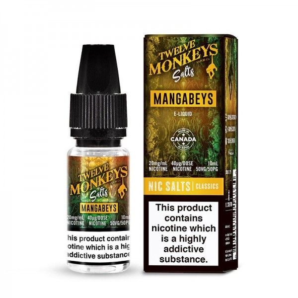 MANGABEYS NICOTINE SALT E-LIQUID BY TWELVE MONKEYS...