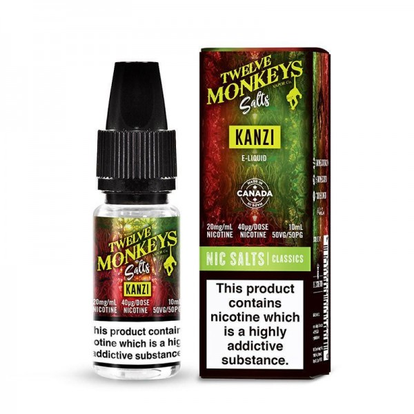 KANZI NICOTINE SALT E-LIQUID BY TWELVE MONKEYS SAL...