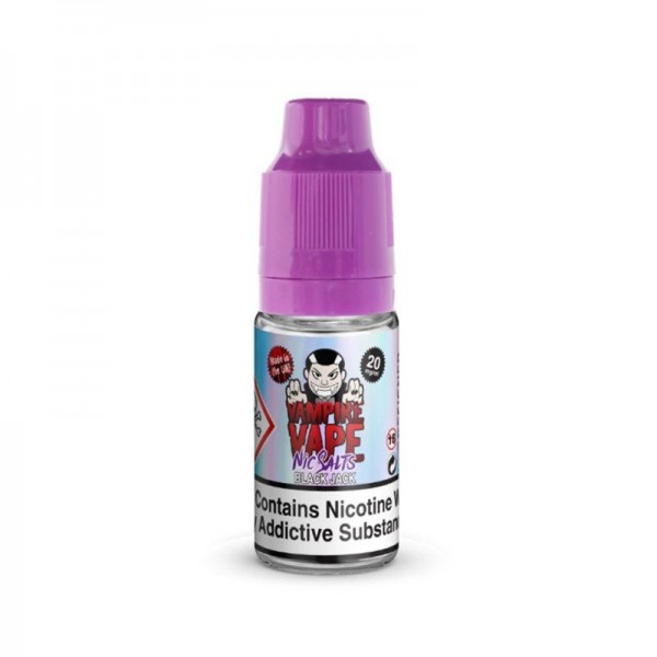 BLACK JACK NICOTINE SALE E-LIQUID BY VAMPIRE VAPE