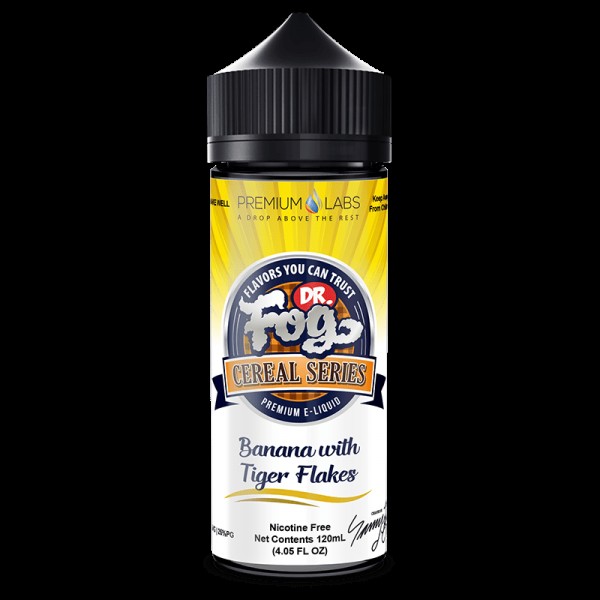 BANANA WITH TIGER FLAKES CEREAL E LIQUID BY DR FOG 100ML 75VG