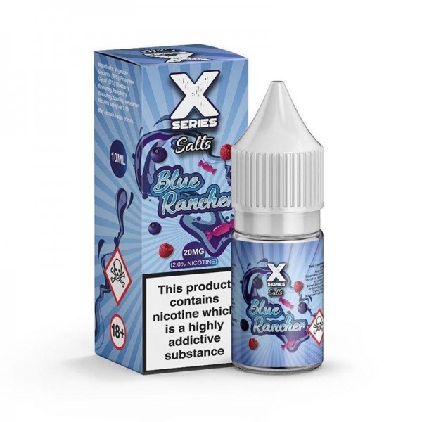 BLUE RANCHER NICOTINE SALT E-LIQUID BY X SERIES SA...