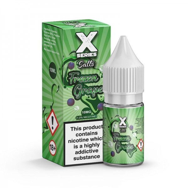 FROZEN GRAPE NICOTINE SALT E-LIQUID BY X SERIES SA...