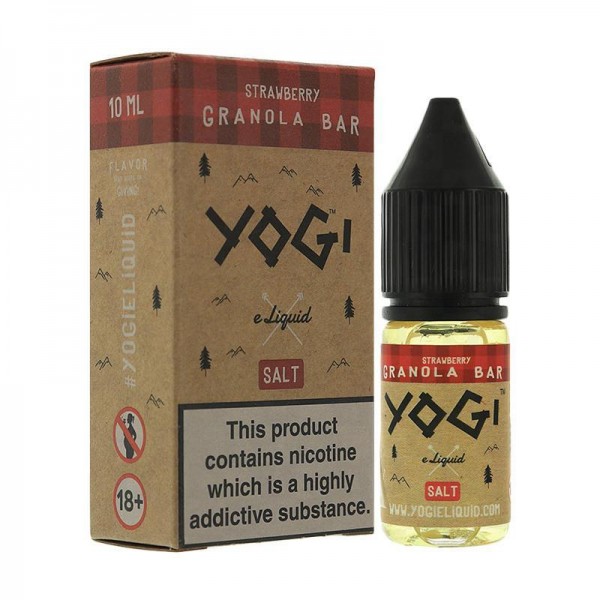 STRAWBERRY NICOTINE SALT E-LIQUID BY YOGI E-LIQUID...