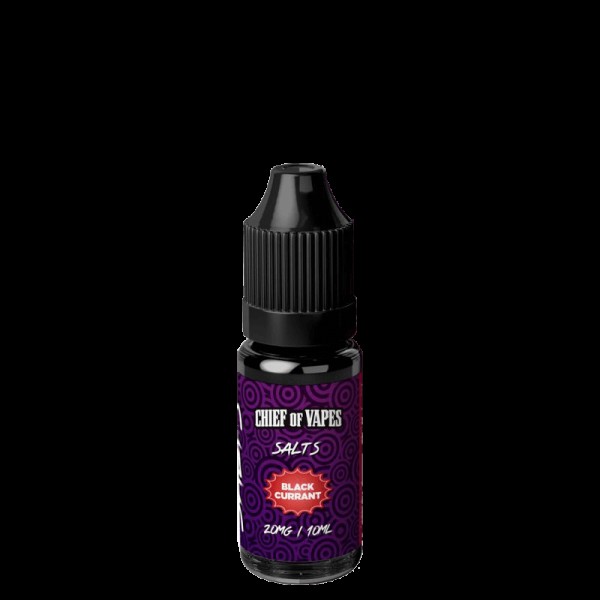 BLACK CURRANT NICOTINE SALT E-LIQUID BY CHIEF OF VAPE SALTS