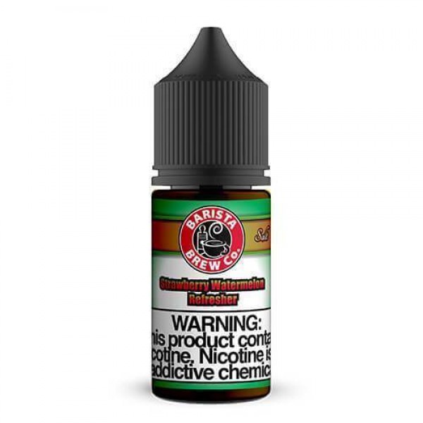 STRAWBERRY WATERMELON REFRESHER NICOTINE SALT E-LIQUID BY BARISTA BREW CO.