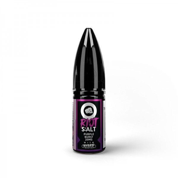 PURPLE BURST HYBRID NICOTINE SALT E-LIQUID BY RIOT...