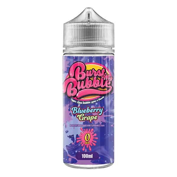 BLUEBERRY GRAPE E LIQUID BY STEEPOLOGIST - BURST MY BUBBLE 100ML 70VG