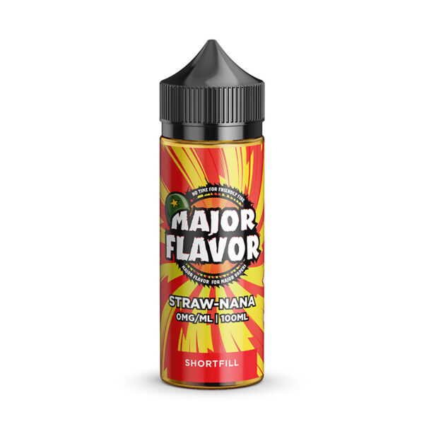 STRAW-NANA E LIQUID BY MAJOR FLAVOUR 100ML 70VG
