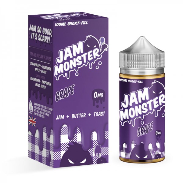 GRAPE E LIQUID BY JAM MONSTER 100ML 75VG