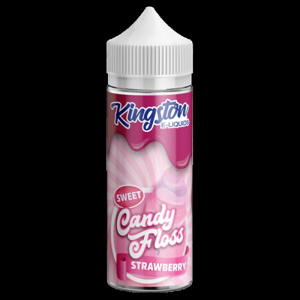 STRAWBERRY E LIQUID KINGSTON CANDY FLOSS 100ML 70V...