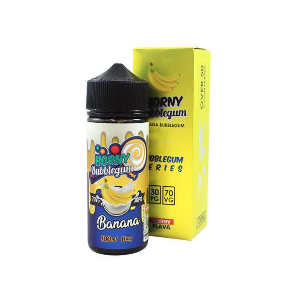 BANANA BUBBLEGUM E LIQUID BY HORNY FLAVA 100ML 70V...