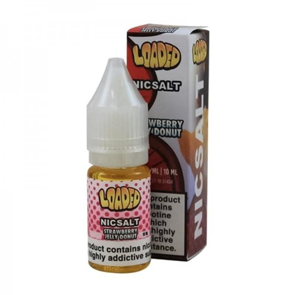 STRAWBERRY JELLY DONUT NICOTINE SALT E-LIQUID BY LOADED NICSALT