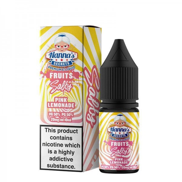 PINK LEMONADE NICOTINE SALT E-LIQUIDS BY NANNA'...