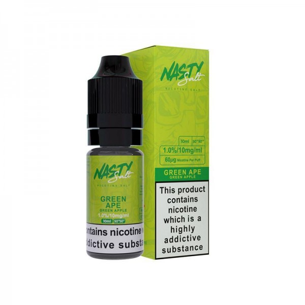 GREEN APE NICOTINE SALT E-LIQUID BY NASTY SALT