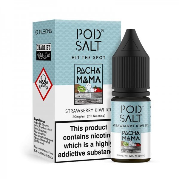 STRAWBERRY KIWI ICE NICOTINE SALT E-LIQUID BY POD ...