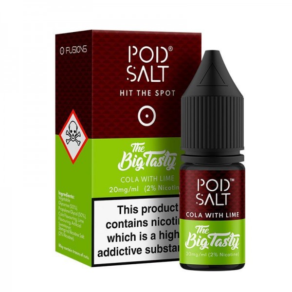 COLA WITH LIME NICOTINE SALT E-LIQUID BY POD SALT ...