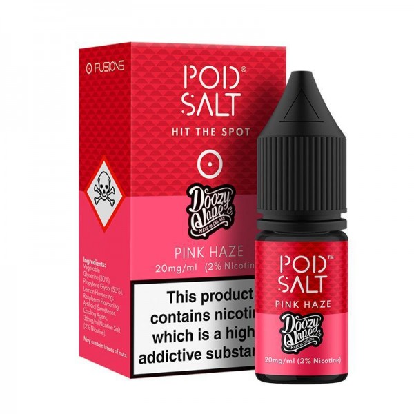 PINK HAZE NICOTINE SALT E-LIQUID BY POD SALT FUSIO...