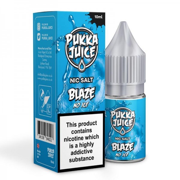 BLAZE NO ICE BY PUKKA JUICE NIC SALT E-LIQUID