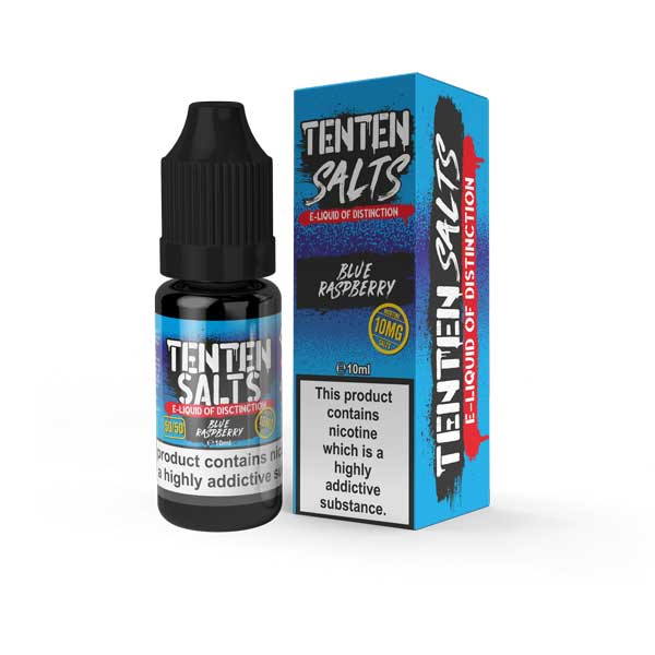 BLUE RASPBERRY NICOTINE SALT E-LIQUID BY TENTEN