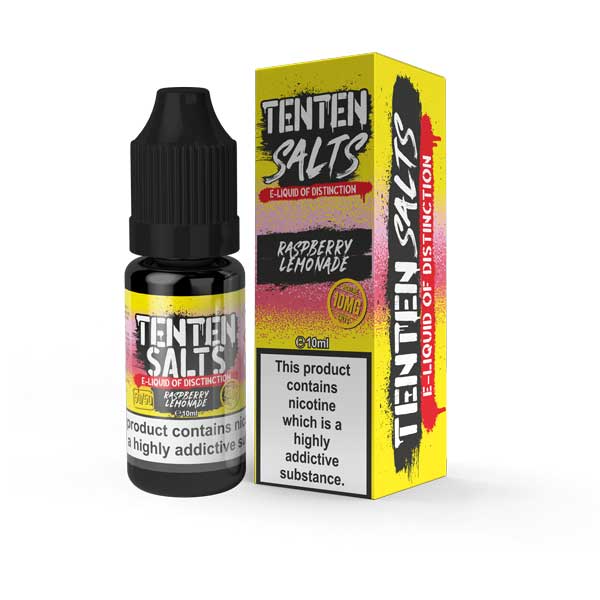 RASPBERRY LEMONADE NICOTINE SALT E-LIQUID BY TENTEN