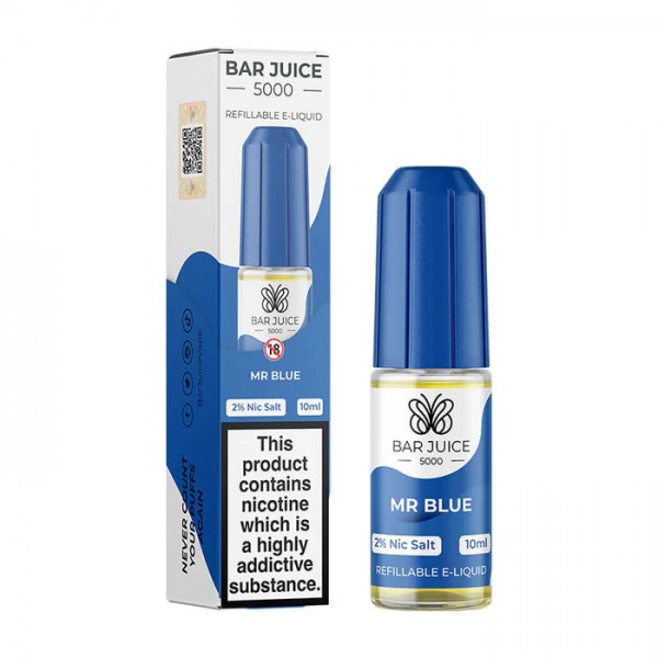 MR BLUE NICOTINE SALT E-LIQUID BY BAR JUICE 5000