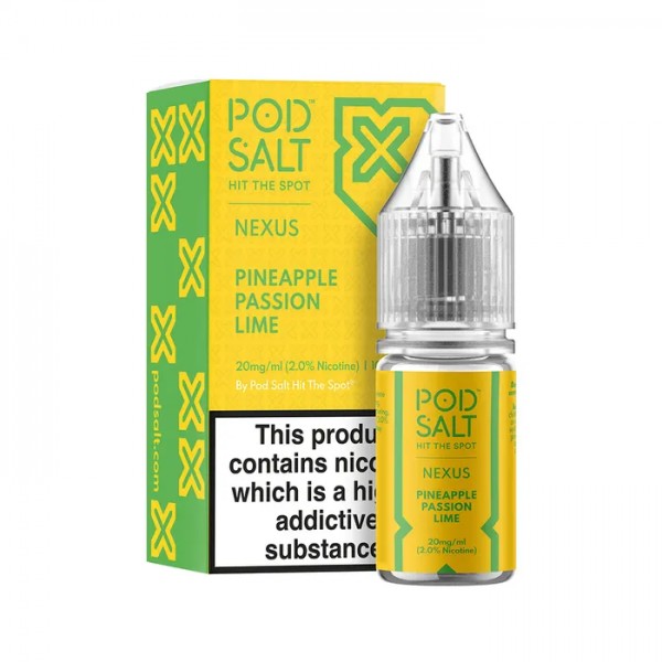 PINEAPPLE PASSION LIME NICOTINE SALT E-LIQUID BY NEXUS SALTS