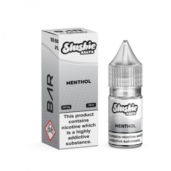 MENTHOL NICOTINE BAR SALT E LIQUID BAR BY SLUSHIE ...