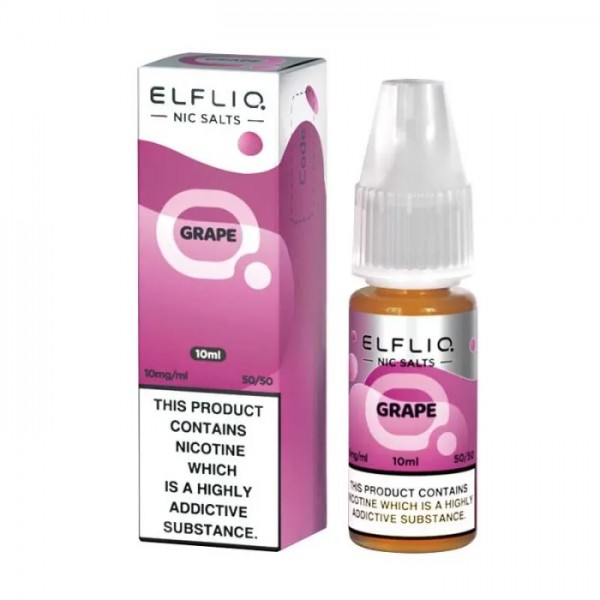 GRAPE NICOTINE SALT E-LIQUID BY ELFLIQ - ELFBAR