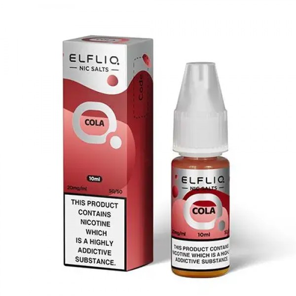 COLA NICOTINE SALT E-LIQUID BY ELFLIQ - ELFBAR