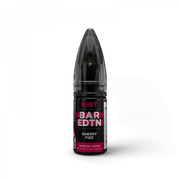 CHERRY FIZZ RIOT BAR EDTN NICOTINE SALT E-LIQUID BY RIOT SQUAD