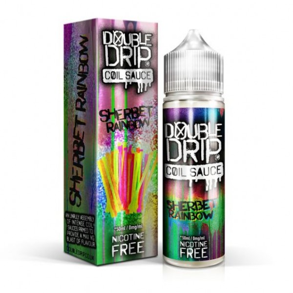 SHERBET RAINBOW E LIQUID BY DOUBLE DRIP 50ML 80VG