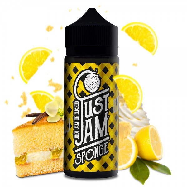 LEMON E LIQUID BY JUST JAM - SPONGE 100ML 80VG