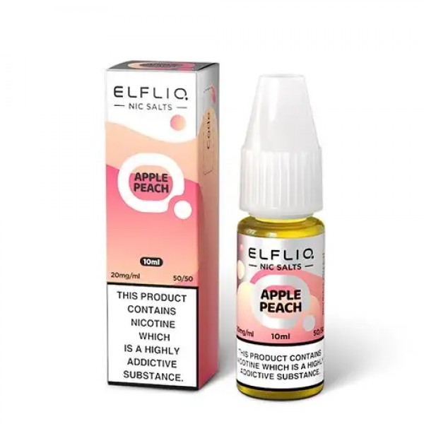 APPLE PEACH NICOTINE SALT E-LIQUID BY ELFLIQ - ELFBAR