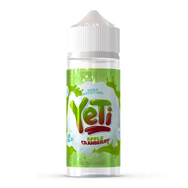 APPLE CRANBERRY E LIQUID BY YETI E LIQUIDS 100ML 70VG