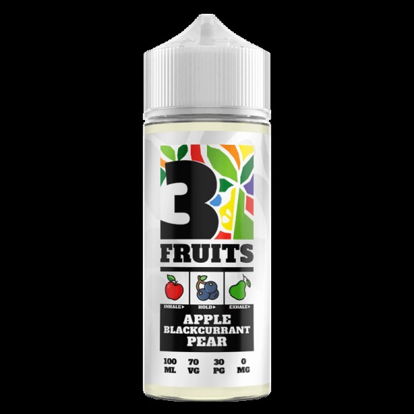 APPLE BLACKCURRANT PEAR E LIQUID BY 3 FRUITS 100ML...