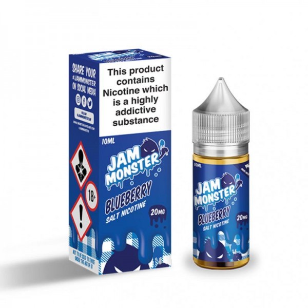 BLUEBERRY JAM NICOTINE SALT E-LIQUID BY JAM MONSTE...