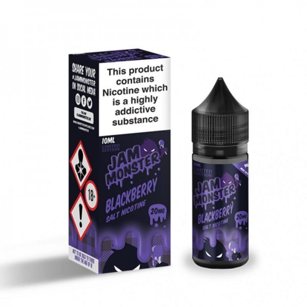 BLACKBERRY JAM NICOTINE SALT E-LIQUID BY JAM MONST...