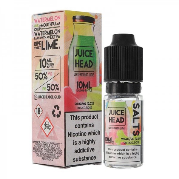 WATERMELON LIME NICOTINE SALT E-LIQUID BY JUICE HE...