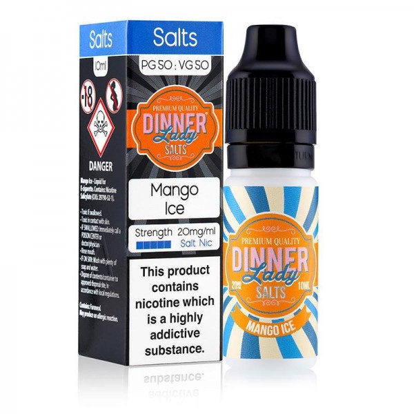 MANGO ICE NICOTINE SALT E-LIQUID BY DINNER LADY SA...