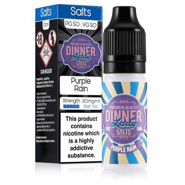 PURPLE RAIN NICOTINE SALT E-LIQUID BY DINNER LADY ...