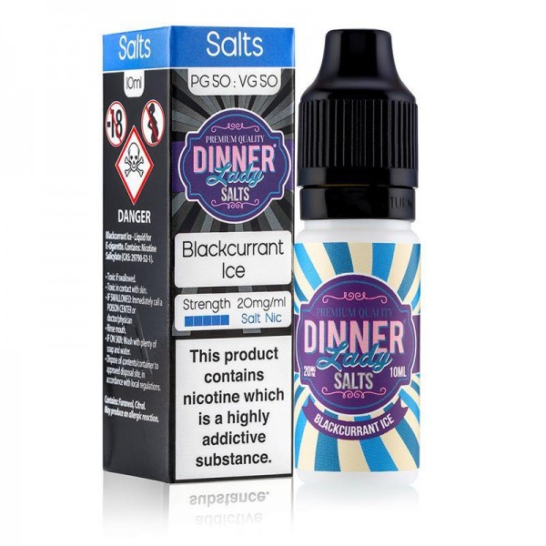 BLACKCURRANT ICE NICOTINE SALT E-LIQUID BY DINNER ...