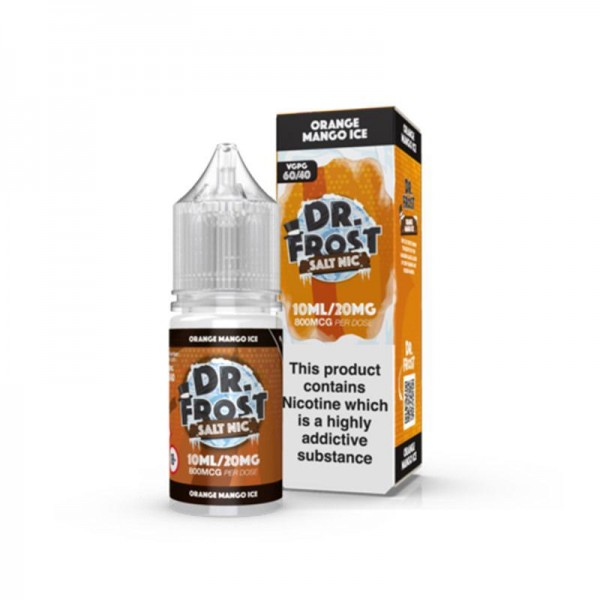 ORANGE MANGO ICE NICOTINE SALT E-LIQUID BY DR FROS...