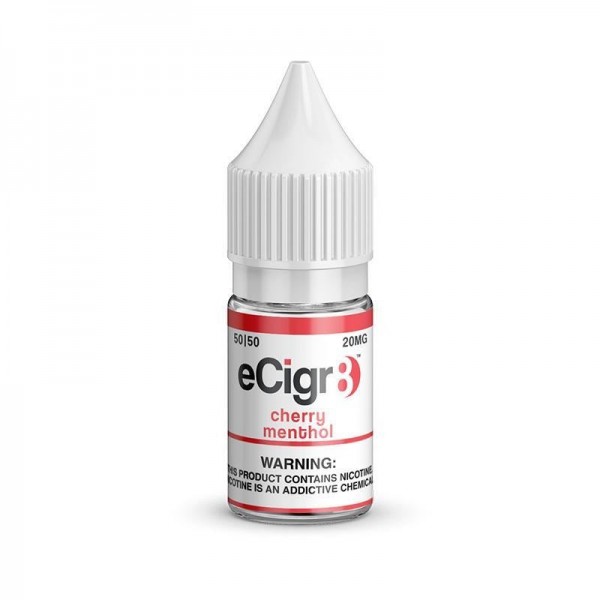 CHERRY MENTHOL NICOTINE SALT E-LIQUID BY ECIGR8 Ni...