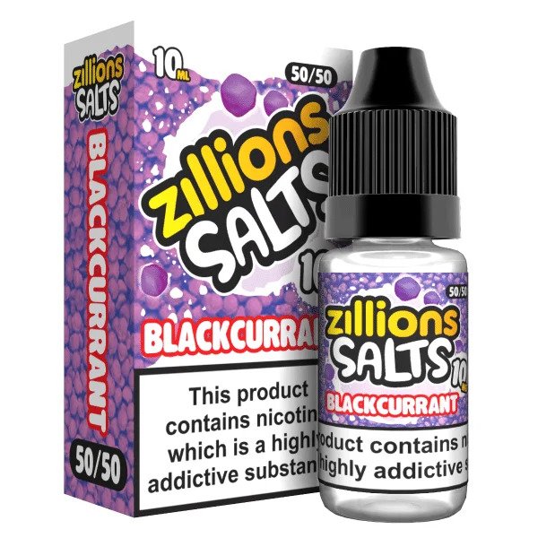 BLACKCURRANT ZILLIONS NICOTINE SALT E-LIQUID BY ZILLIONS SALTS