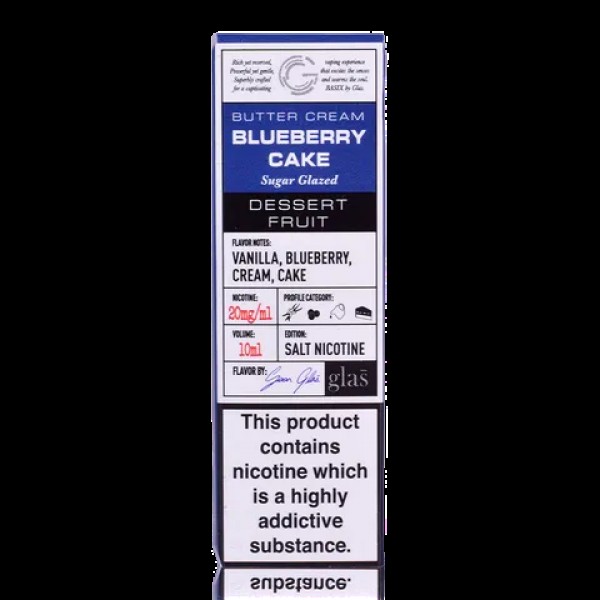 BLUEBERRY CAKE NICOTINE SALT E LIQUID BY GLAS BASI...