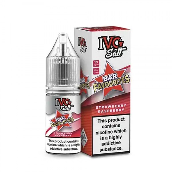 STRAWBERRY RASPBERRY NICOTINE SALT E-LIQUID BY IVG SALT BAR FAVOURITES