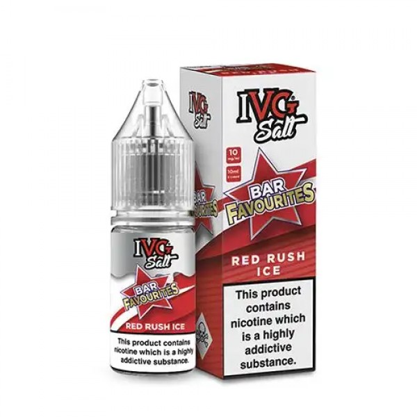 RED RUSH ICE NICOTINE SALT E-LIQUID BY IVG SALT BA...